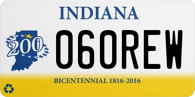 IN license plate 060REW