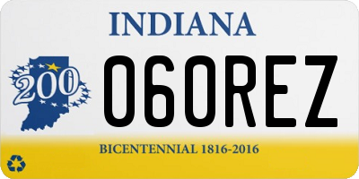 IN license plate 060REZ
