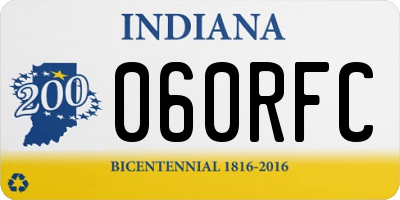 IN license plate 060RFC