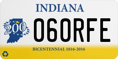 IN license plate 060RFE