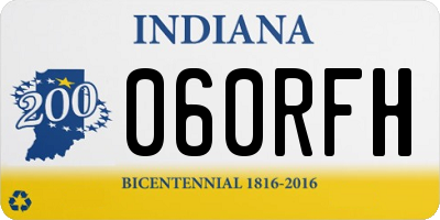IN license plate 060RFH