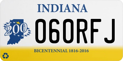 IN license plate 060RFJ