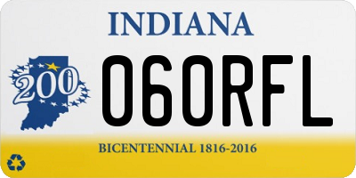 IN license plate 060RFL