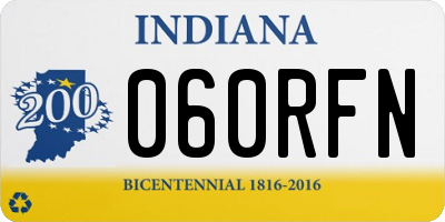 IN license plate 060RFN