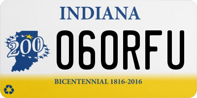 IN license plate 060RFU