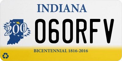 IN license plate 060RFV