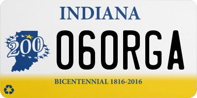 IN license plate 060RGA