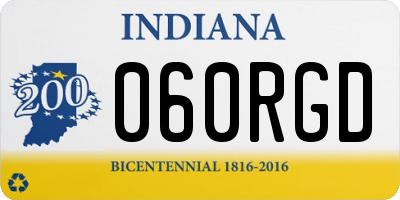 IN license plate 060RGD