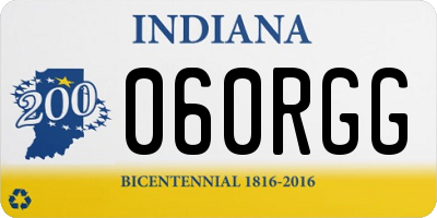 IN license plate 060RGG