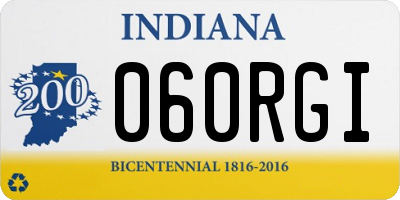 IN license plate 060RGI