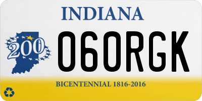 IN license plate 060RGK