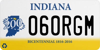 IN license plate 060RGM