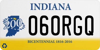 IN license plate 060RGQ