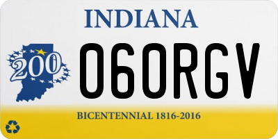 IN license plate 060RGV