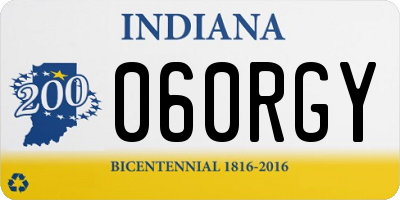 IN license plate 060RGY