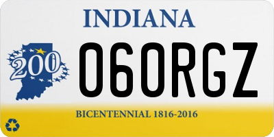 IN license plate 060RGZ