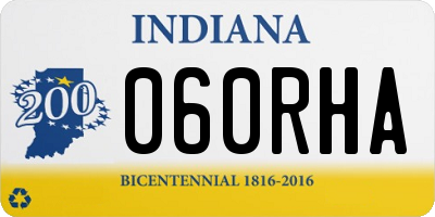 IN license plate 060RHA