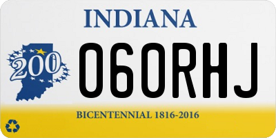 IN license plate 060RHJ