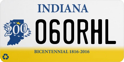 IN license plate 060RHL