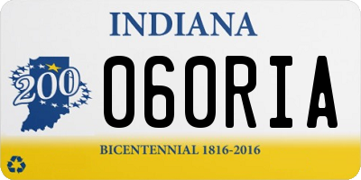 IN license plate 060RIA