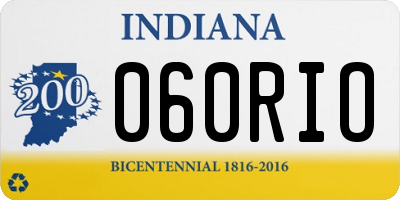 IN license plate 060RIO