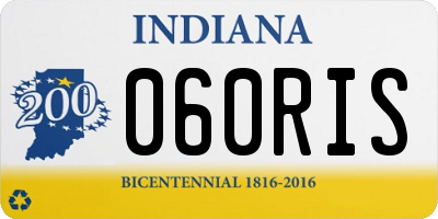 IN license plate 060RIS