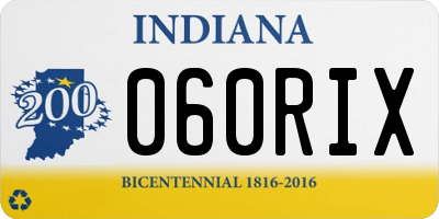 IN license plate 060RIX