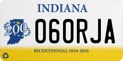 IN license plate 060RJA