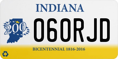IN license plate 060RJD