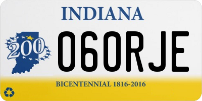 IN license plate 060RJE