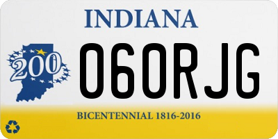 IN license plate 060RJG