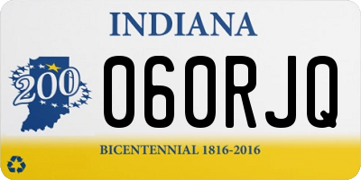 IN license plate 060RJQ