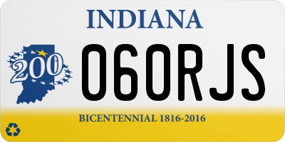 IN license plate 060RJS