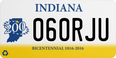 IN license plate 060RJU