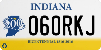 IN license plate 060RKJ