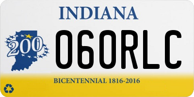 IN license plate 060RLC