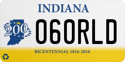 IN license plate 060RLD