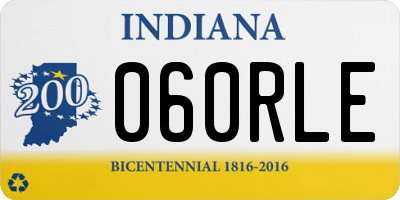 IN license plate 060RLE