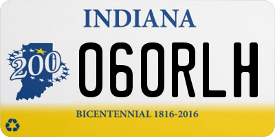 IN license plate 060RLH