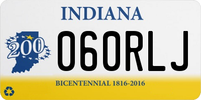 IN license plate 060RLJ