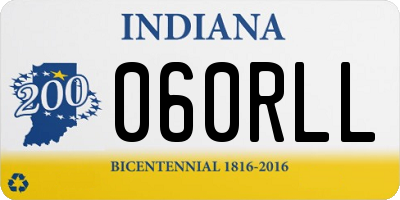 IN license plate 060RLL