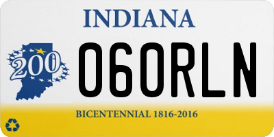IN license plate 060RLN