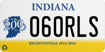 IN license plate 060RLS