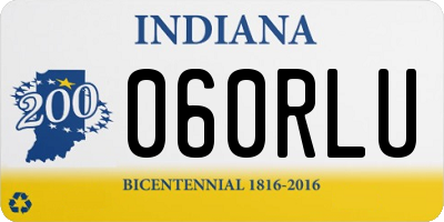 IN license plate 060RLU