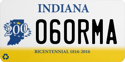 IN license plate 060RMA