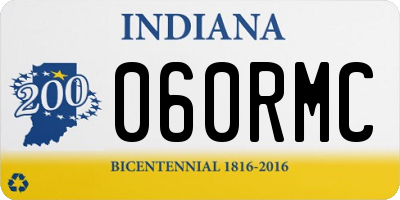 IN license plate 060RMC