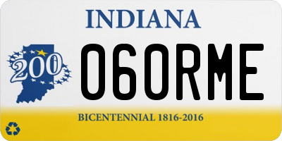 IN license plate 060RME