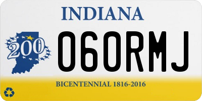IN license plate 060RMJ