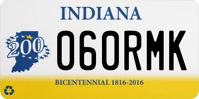 IN license plate 060RMK