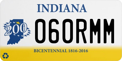 IN license plate 060RMM